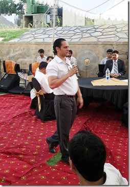 Arif Mirza, CEO, Groupin.PK, delivering keynotes on Entrepreneurship at WebX 2.0, Bahria Univ, Islamabad