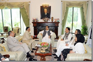 Zubair Kasuri, Editor Flare Magazine, meeting with Prime Minister of Pakistan
