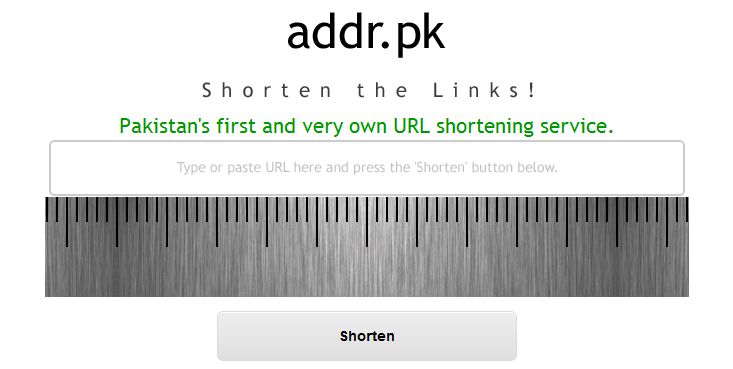Addr.pk – A Pakistani URL Shortening Service