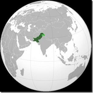 Orthographic-projection-of-Pakistan-in-Globe
