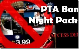 PTA Bans Night Packages