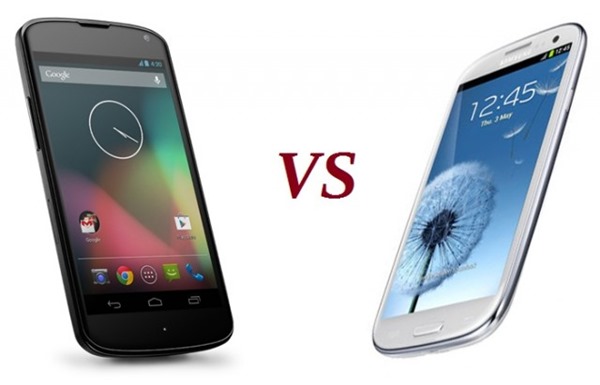 LG Nexus 4 vs Samsung Galaxy SIII
