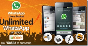 Ufone Offers Unlimited WhatsApp Bucket for Rs. 30 Per Month