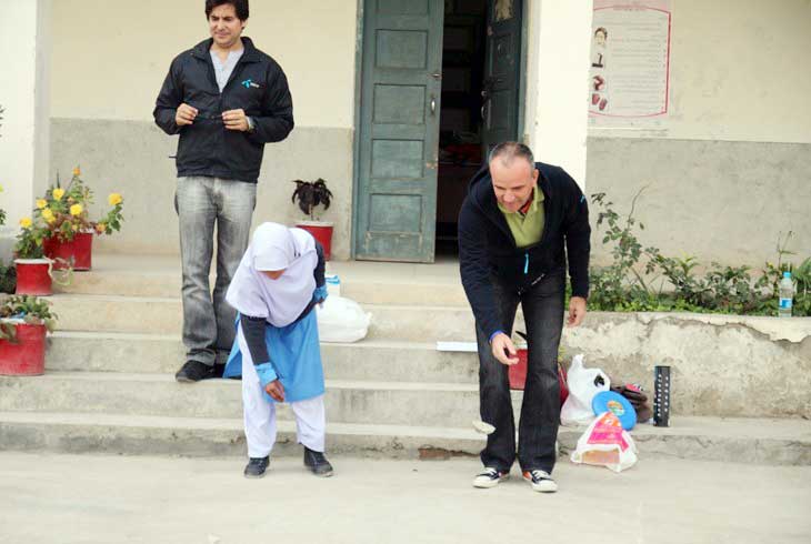 Chief Technology Officer, Telenor Pakistan Gyorgy Koller (right) is seen in the picture at an employee volunteer activity at a Government School in Shadra. Telenor Hum Qadam is an employee volunteer program run by Telenor Pakistan which helps to contribute thousands of volunteered community help hours put in by the company’s employees.