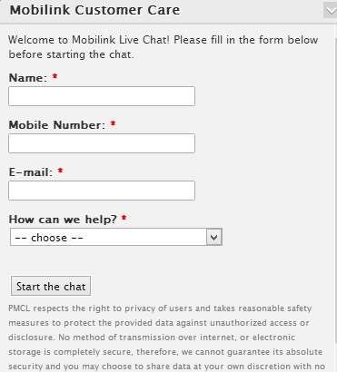 Mobilink Now Offers Live Support Chat for Customers