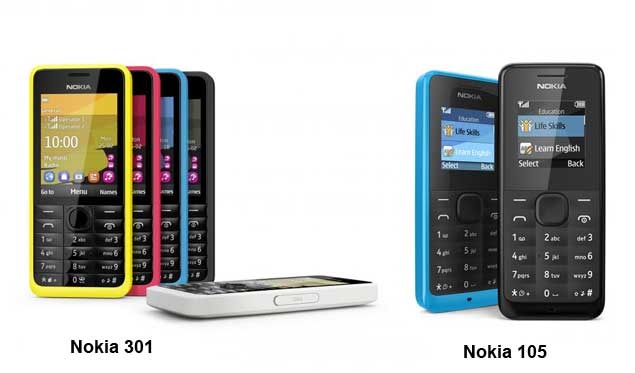 Nokia Showcases the New Entry Level 105 and 301 Feature Phones