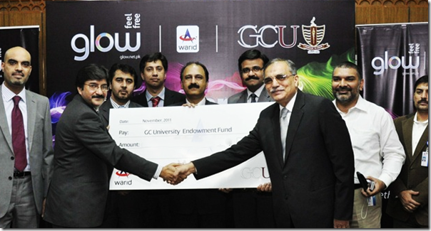 Warid Donates Rs. 1 Million to GCU Lahore Endowment Fund Trust