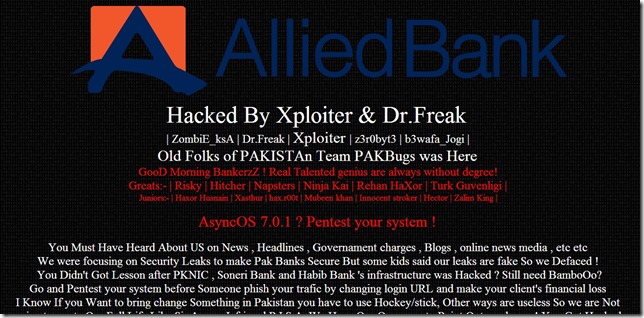 Allied Bank Hacked