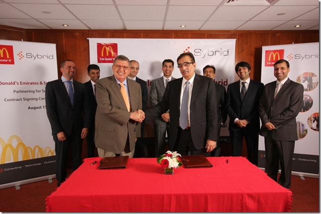 Sybrid Pakistan and McDonald’s Emirates Sign Outsourcing agreement