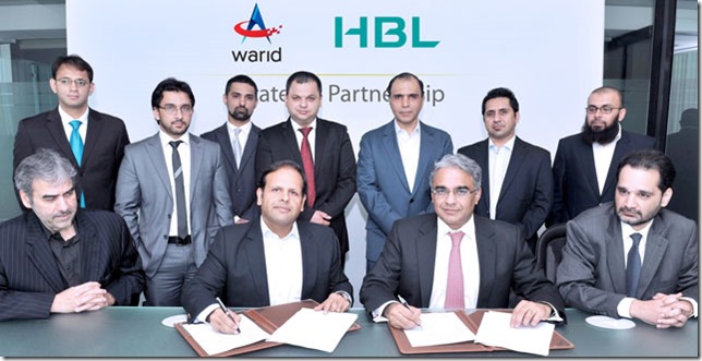 Warid Gets Contract for Provision of USSD Channel for HBL Branchless Banking