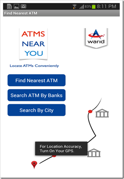 Warid ATM Locator [App Review]