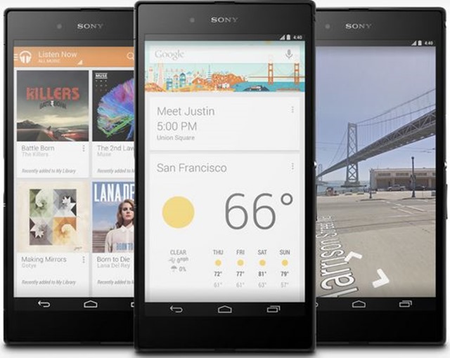 Google Announces the stock-Android Version of the Xperia Z Ultra