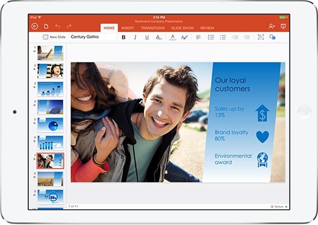 Microsoft Releases the Office Suite for iPad