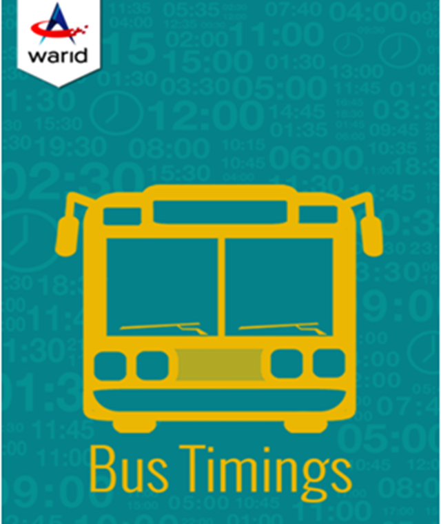 Warid Presents the ‘Bus Timings’ App