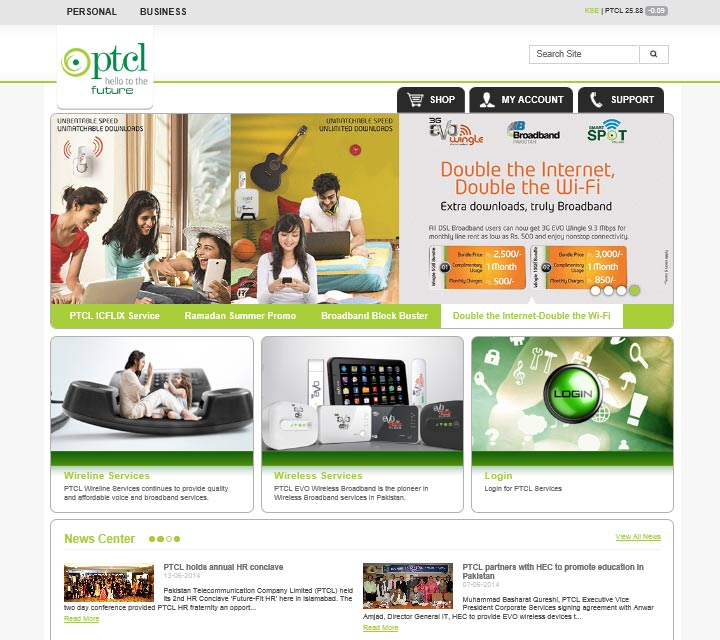 PTCL Redesigns its Website