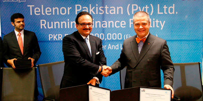 Telenor Pakistan Signs Agreement with Citi NA for Rs 5bn Working Capital