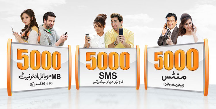 Ufone Asli Chappar Phaar Offer: 5K Minutes, 5K SMS and 5GB Internet