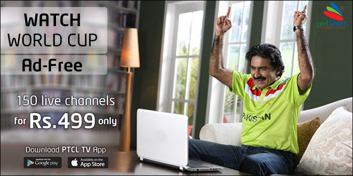 PTCL Brings Ad Free World Cup Experience for Cricket Enthusiasts