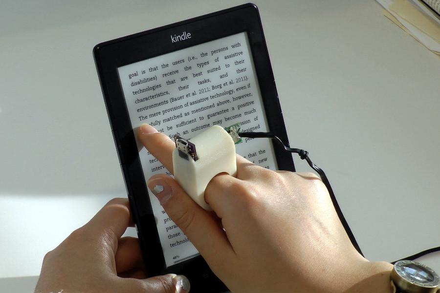 Finger Mounted Camera Turns Any Book into Audiobook