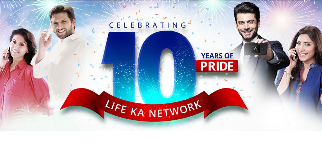 Warid Marks 10 years of Excellence in Pakistan