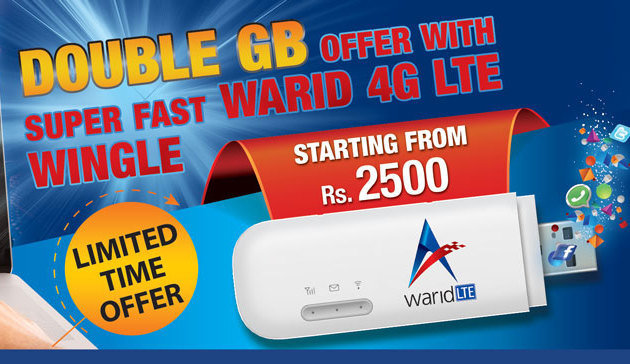 Warid introduces 4G LTE Wingle and MiFi