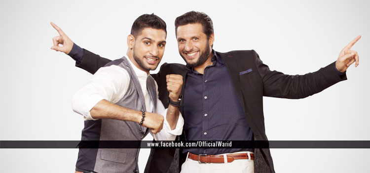 Boxer Amir Khan and Shahid Afridi to Appear Together in Warid’s Upcoming TVC