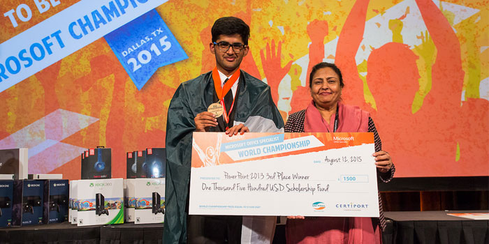Pakistani Student Wins Bronze at Microsoft Office Championship