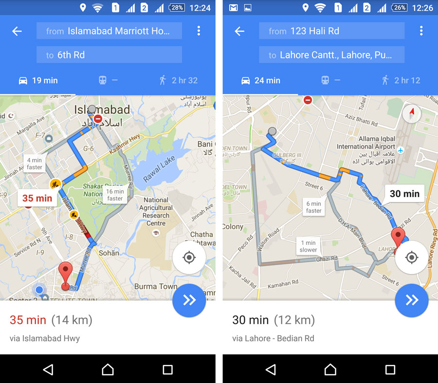Live Traffic Feature on Google Maps is Finally Enabled for Pakistan