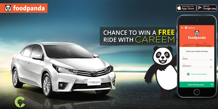 FoodPanda Customers Can Win Free Rides with Careem in Karachi and Lahore