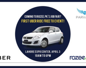 Uber to Offer Free Rides, Discounts to ROZEE.PK Parvaaz 2016 Jobfair