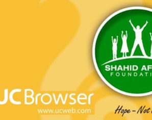 UC Browser Selects Shahid Afridi Foundation as its First CSR Initiative Partner