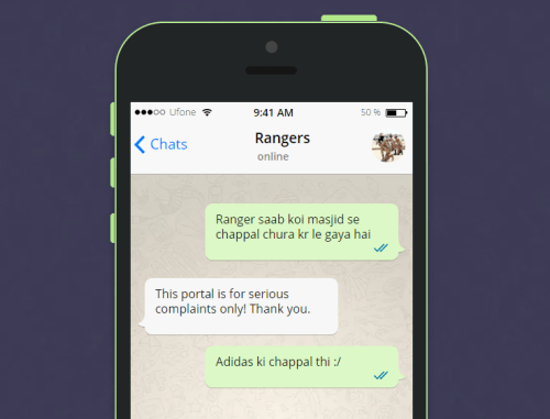 Rangers WhatsApp hotline prank 4 (2)