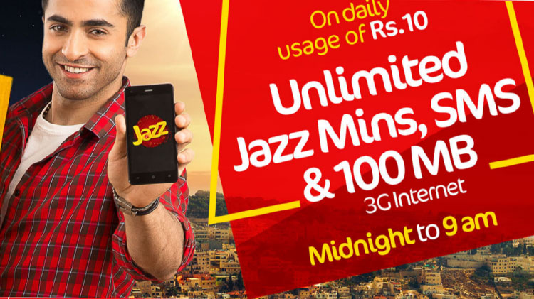 Jazz Offers Unlimited Minutes, SMS and 100MBs of Internet