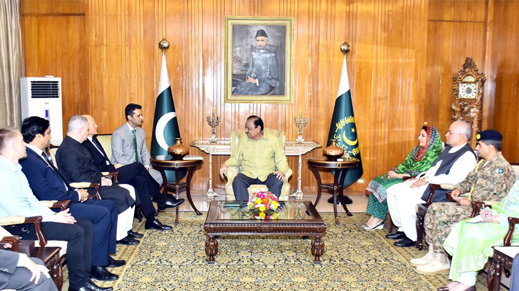 President and CEO of Telenor Group Meets Pakistani President