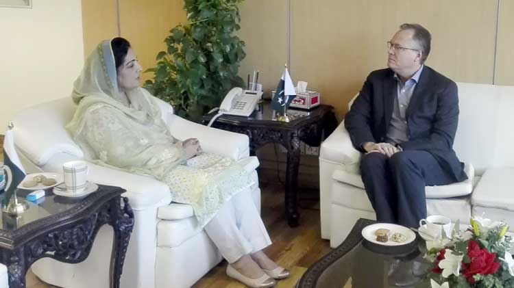 Mr. Jon Eddy, Head of Emerging Markets Vimpelcom, Calls on Anusha Rehman