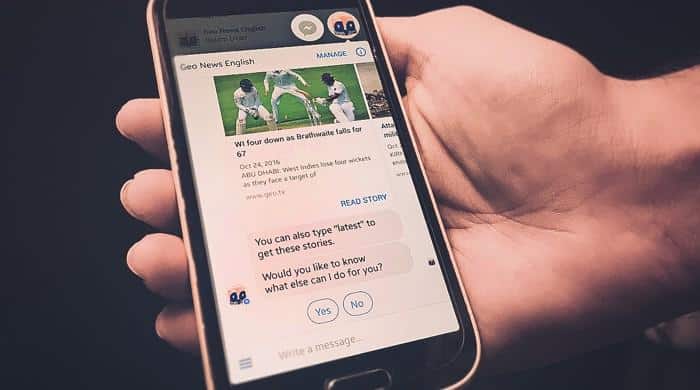 Geo News Chatbot Offers News, Talk Shows and More in Facebook Chat