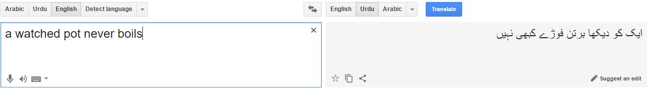 google translate urdu to english