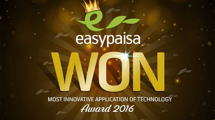 Easypaisa bags an award at the 2016 Financial Innovation Awards
