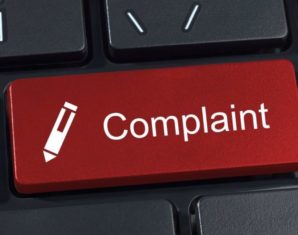 Red Complaint Keyboard Button