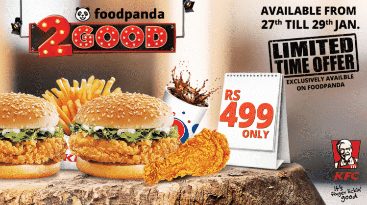 Foodpanda Launches #2GoodFor499 KFC Deal for Foodies