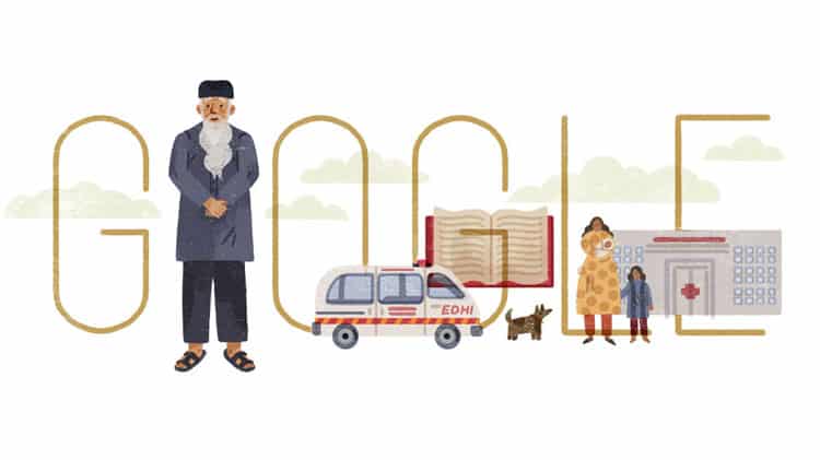 Google Pays Tribute to Abdul Sattar Edhi on his 89th Birthday