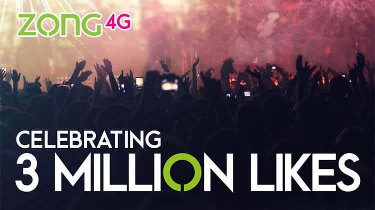 Zong Reaches 3 Million likes on its Facebook Page