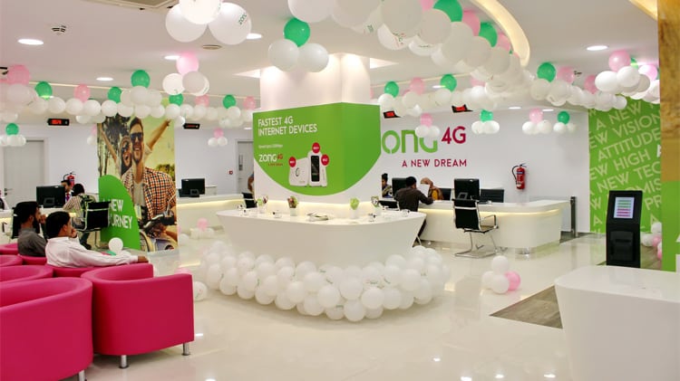 Zong Opens Concept Store in Lahore
