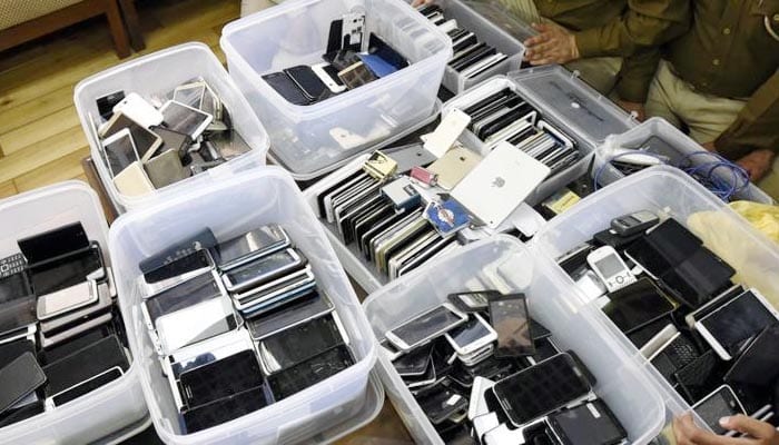 Customs Seize 700 Mobiles from WHO Cartons at Airport