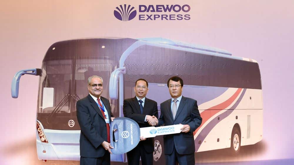 Daewoo Express Gets 40 Brand New Golden Dragon Buses