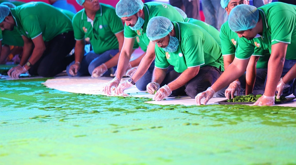 Pakistan Breaks World Records with a Giant Mosaic Cookie Flag