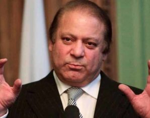 nawaz sharif black suit