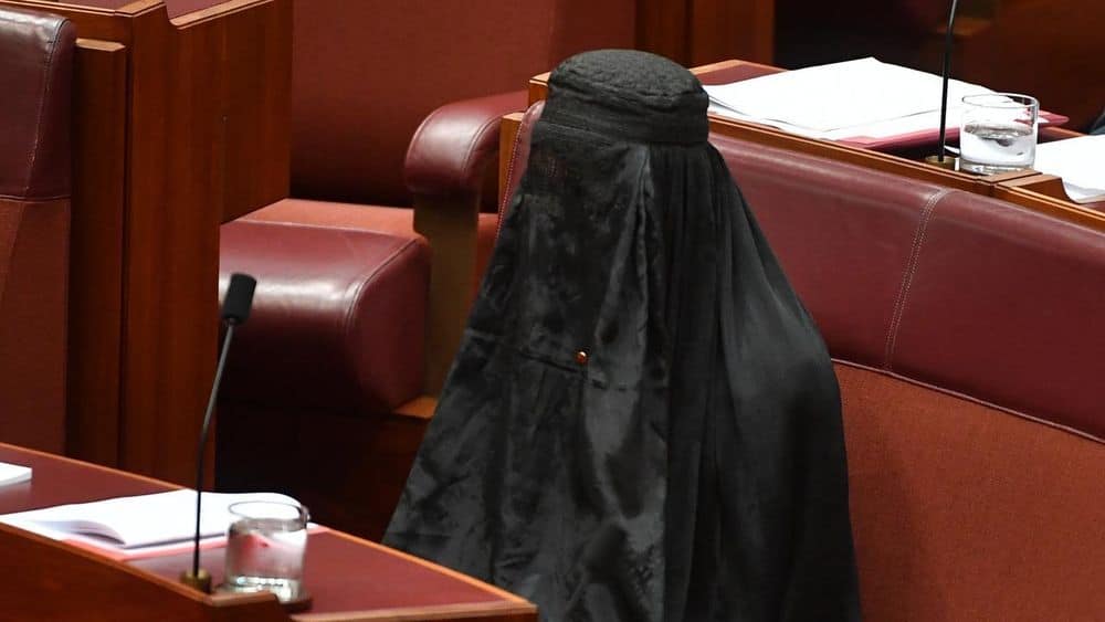 Australian Politician Wears a Burqa into Senate