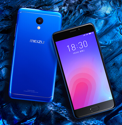Blue Meizu M6 Display and Design