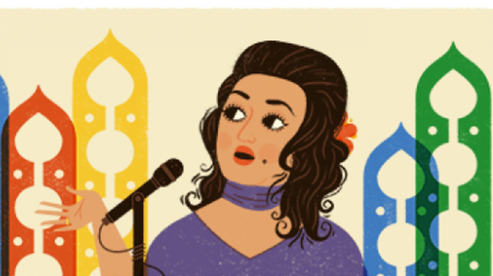 Google Honors Noor Jehan with a Doodle on Her 91st Birthday